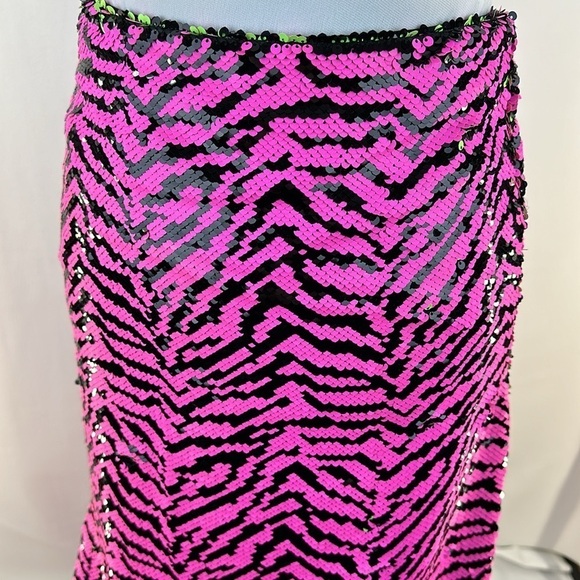 Alyce Paris Neon Sequins Mermaid Maxi Skirt, 2 - Picture 9 of 10